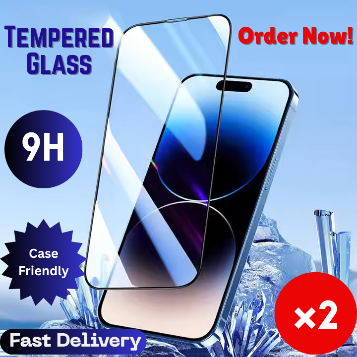 2x Tempered Glass Screen Protector For iPhone 16 15 14 Pro Max 16 15 1