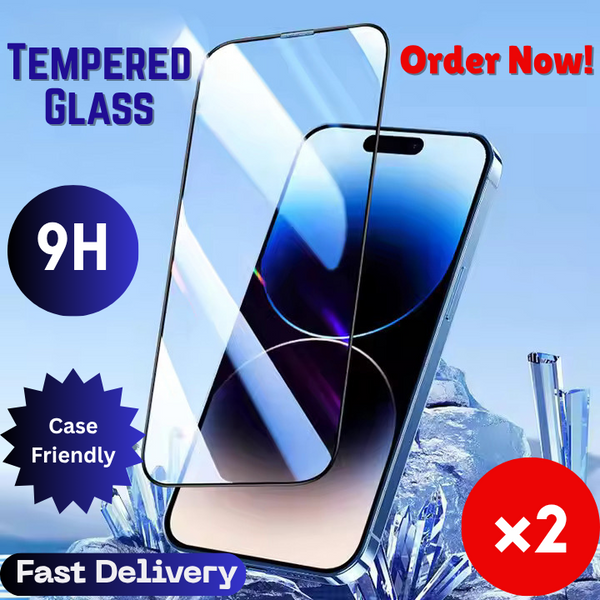 2x Tempered Glass Screen Protector For iPhone 16 15 14 Pro Max 16 15 1