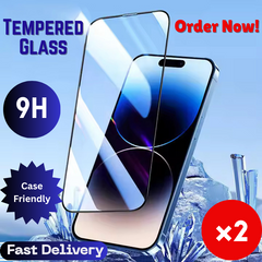 2x Tempered Glass Screen Protector For iPhone 16 15 14 Pro Max 16 15 1